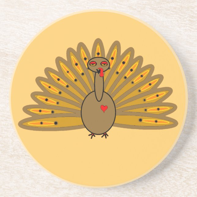 Porta-copos Bonita Ação de Graças - Ação de Amizade Turquia (Frente)