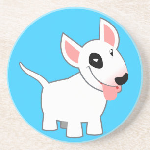 Porta copos bonito de bull terrier dos desenhos