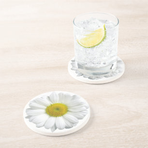 Porta copos Bonito margarida branca e amarela
