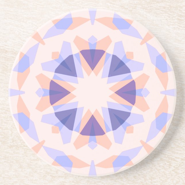Porta-copos Bonito Pastel Purple Peach Star Eclectic Kitsch (Frente)