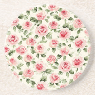 Porta-copos Bonito Rosas Rosa Floral