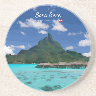 Porta-copos Bora Bora, Polinésia Francesa - Resort de Praia