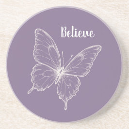 Porta-copos Borboleta Acredite Roxo