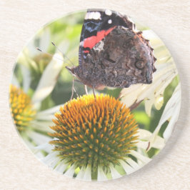 Porta-copos Borboleta Almirante na Flor