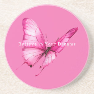 Porta-copos Borboleta Rosa Chic Feminina
