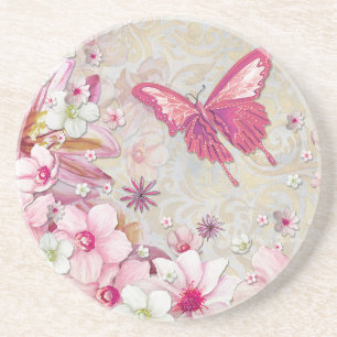 Porta-copos Borboleta rosa-rosa Elegante Na moda