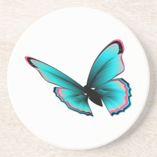 Porta-copos Borboleta Teal