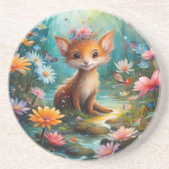 Porta-copos Borboletas de cogumelos mágicos (Frente)