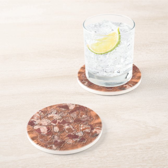 Porta-copos Borboletas laranja queimadas modernas e alegres bo (Lateral)