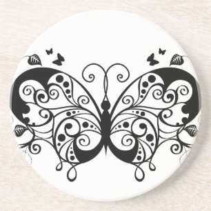 Porta-copos Borboletas Pretas 9