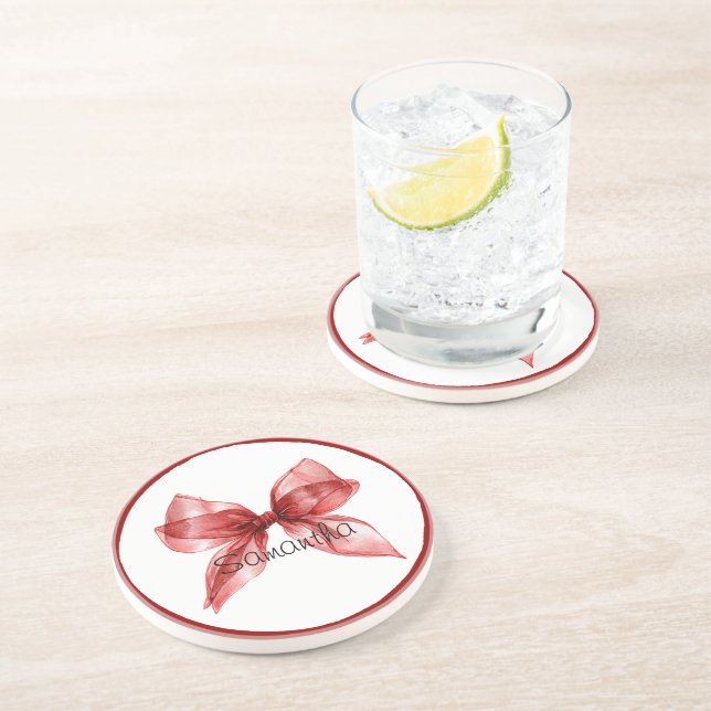 Porta-copos Borda Arco Vermelho (Lateral)