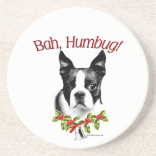 Porta-copos Boston Terrier Bah Humbug