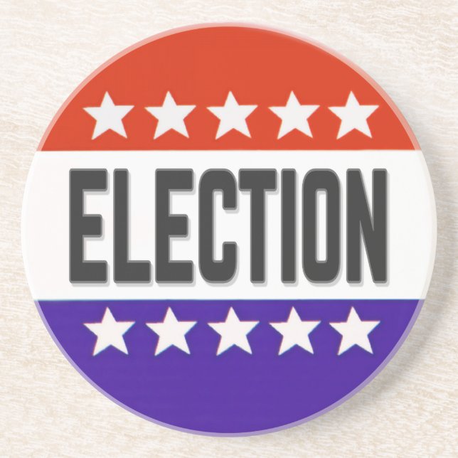 Porta-copos Botão de eleição (Frente)