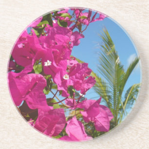 Porta-copos Bougainvillea e Palm Tree Tropical Nature Cena