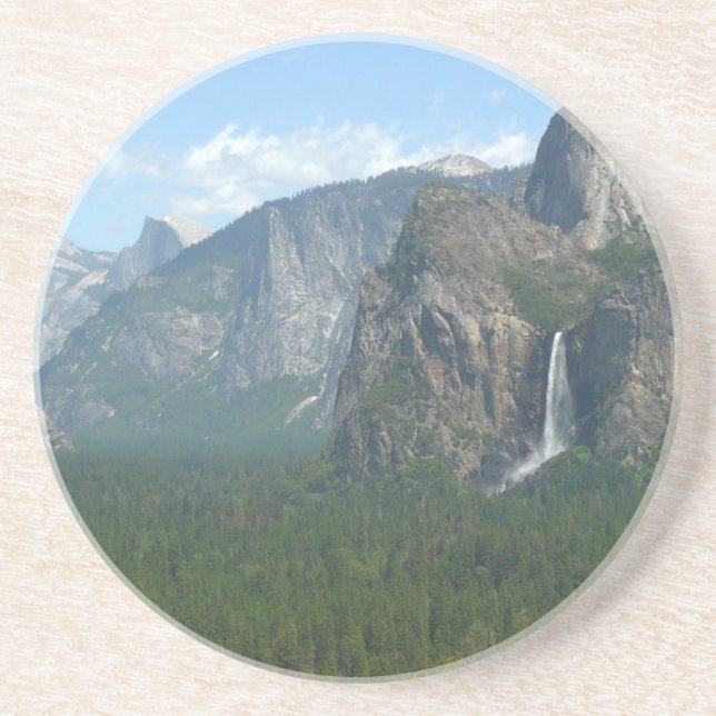 Porta-copos Bridalveil Falls and Half Dome em Yosemite (Frente)