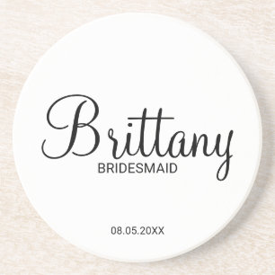 Porta-copos Bridesmaids Personalizados de Script Moderno