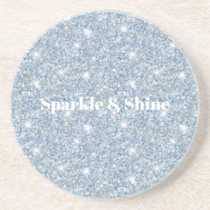 Porta-copos Brilho de Glitter Azul