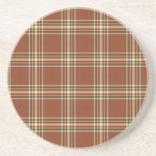 Porta copos Brown Tartan
