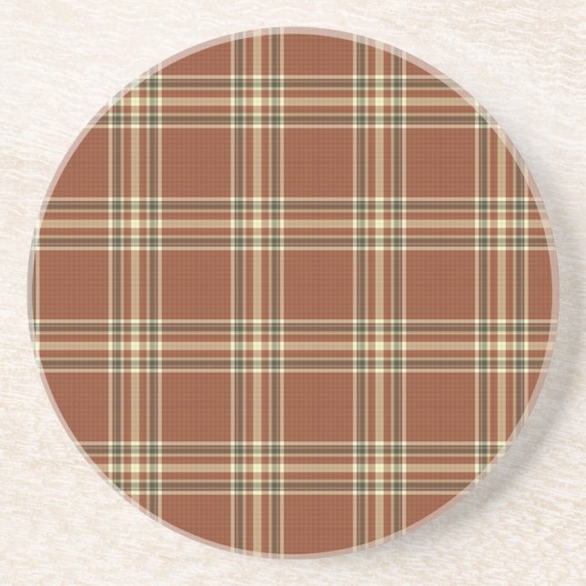 Porta copos Brown Tartan (Frente)