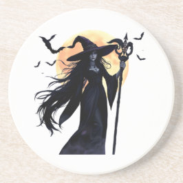 Porta-copos Bruxa Mística em Lua Cheia