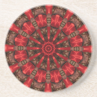 Porta-copos Bule de Arenito Decorativo Vermelho