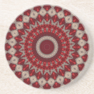 Porta-copos Bule de Arenito Decorativo Vermelho