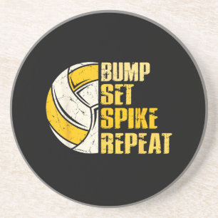 Porta-copos Bump Set Spike Repete Voleibol Engraçado