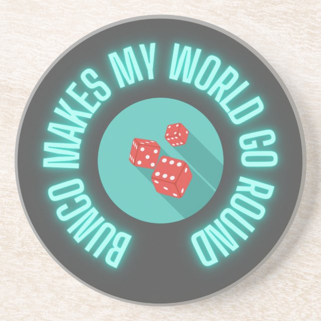 Porta-copos Bunco Faz Meu Mundo Ir Em Neon (Frente)