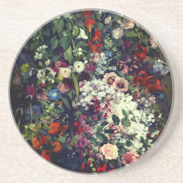 Porta-copos Buquê bonito de Flores em um Vaso (Frente)