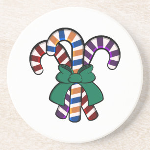 Porta-copos Buquê Candy Canes - faixa verde