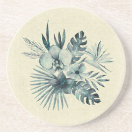 Porta-copos Buquê de folhas tropicais