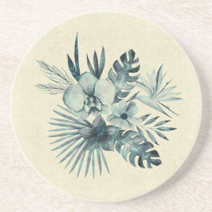 Porta-copos Buquê de folhas tropicais