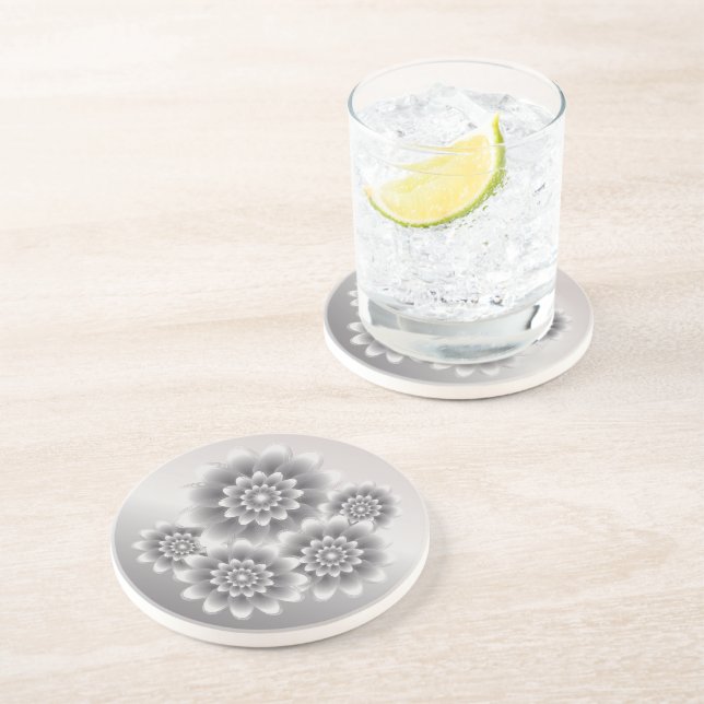 Porta-copos Buquê de prata (Lateral)