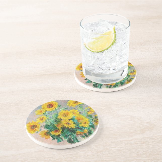 Porta-copos Buquê de Sunflower Claude Monet (Lateral)