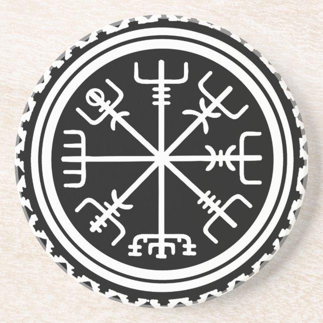 Porta-copos Bússola Náutica Viking Vegvisir (Frente)