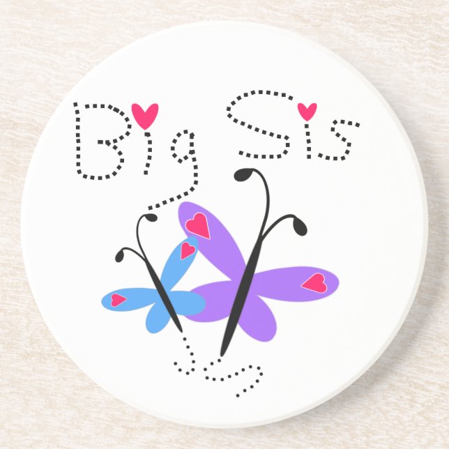 Porta-copos Butterflies Big Sis Gifts (Frente)
