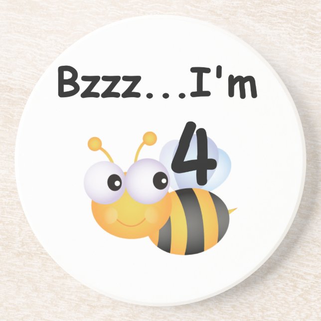 Porta-copos Buzz Bumblebee 4º Aniversário T-shirts e presentes (Frente)