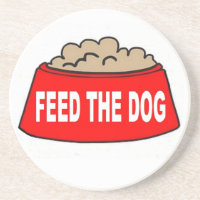 Porta copos Cachorro Comida Vermelho Pele Alimenta
