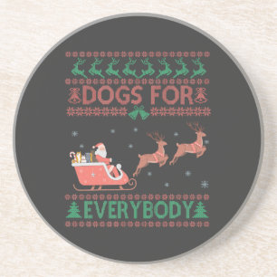 Porta-copos Cachorros Para Todo Mundo Um Suéter De Natal Feio