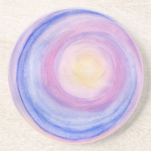 Porta-copos Caderno de Esboços Abstrato Roxo e Rosa