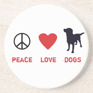 Porta-copos Cães do Amor pela Paz