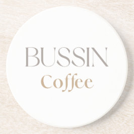 Porta-copos Café Bussin, Presente para Amante de Café Divertid