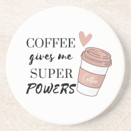 Porta-copos Café me dá super poderes