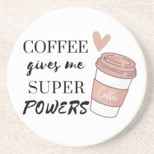 Porta-copos Café me dá super poderes