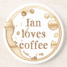 Porta-copos Café Personalizado Mantém Texto Grunge Divertido