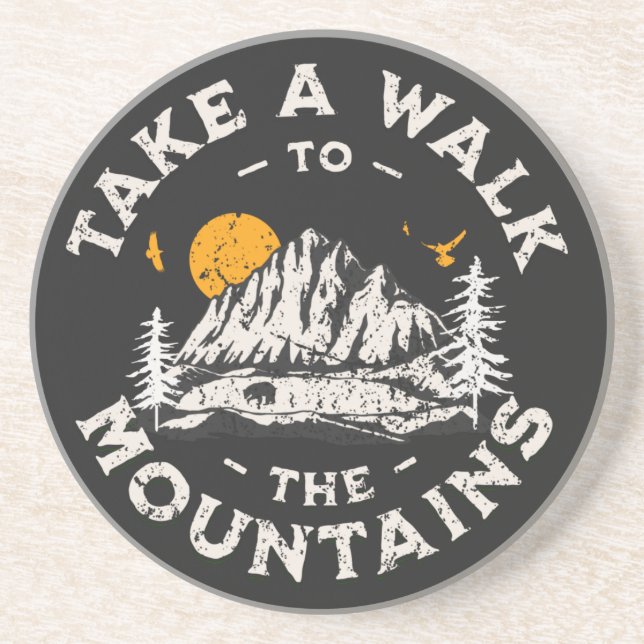 Porta-copos Caminhe Até As Montanhas Do Exterior (Frente)