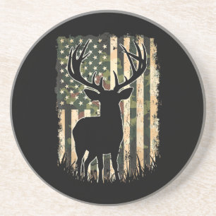 Porta-copos Camo US Flag Deer Hunting Camoflage Hunter