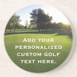 Porta-copos Campo de golfe verde no alvorecer