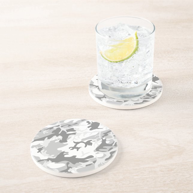 Porta-copos Camuflagem de Cinzas de inverno, Militar, Exército (Lateral)