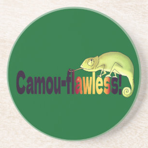 Porta-copos Camuflagem engraçada e impecável do Camaleão Troca